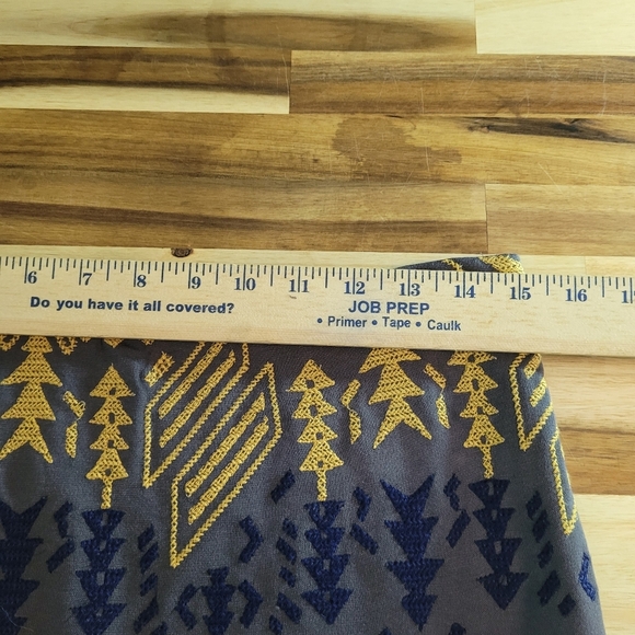 Willow & Clay Womens Size Medium Colorful Aztec Embroidered Pull On Pencil Skirt - Picture 7 of 8